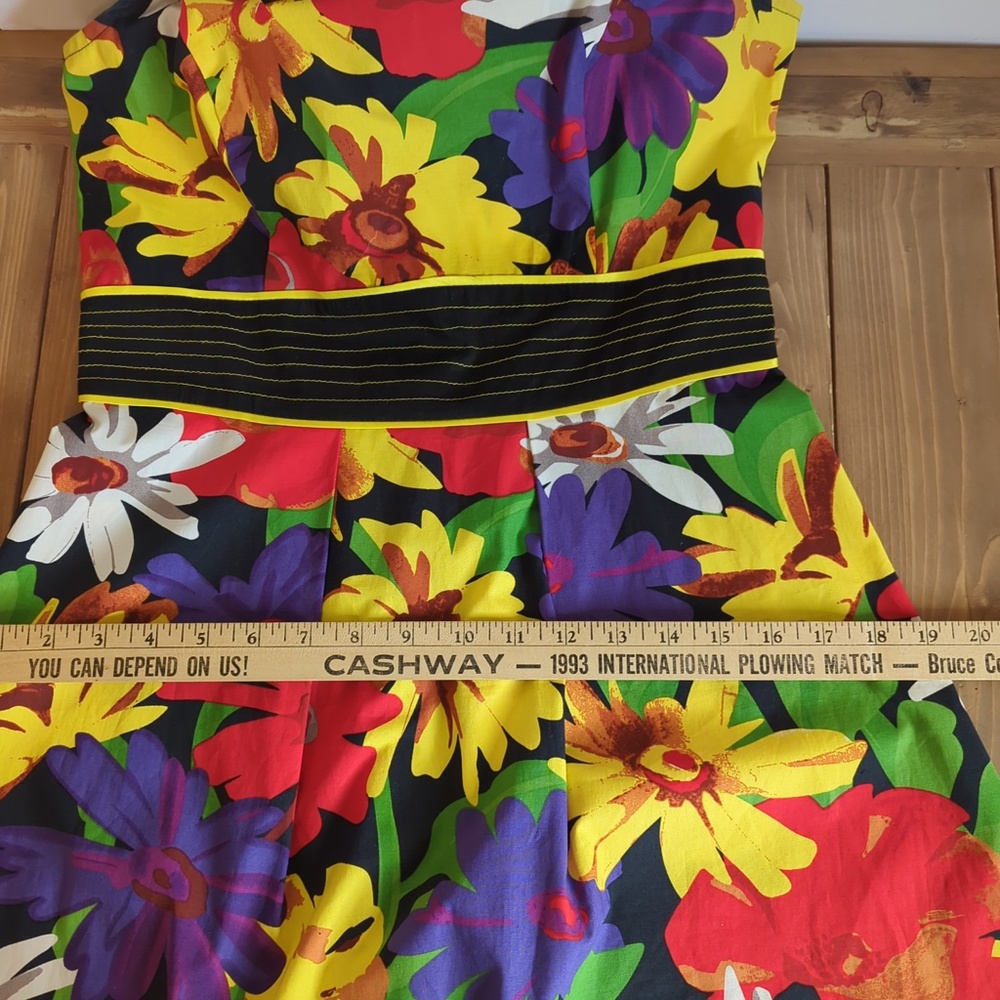 Joseph Ribkoff Colourful Floral Fit N Flare Midi Dress - Picture 12 of 12